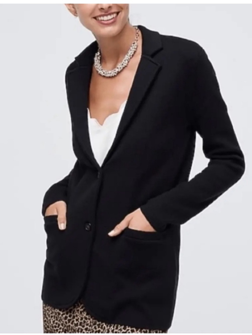 J. Crew Mercantile Heavy Knit Jacket - Picture 3 of 9